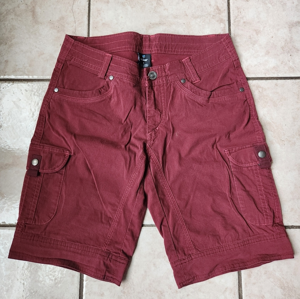 Kuhl Women's Splash Red Hiking Cargo Shorts